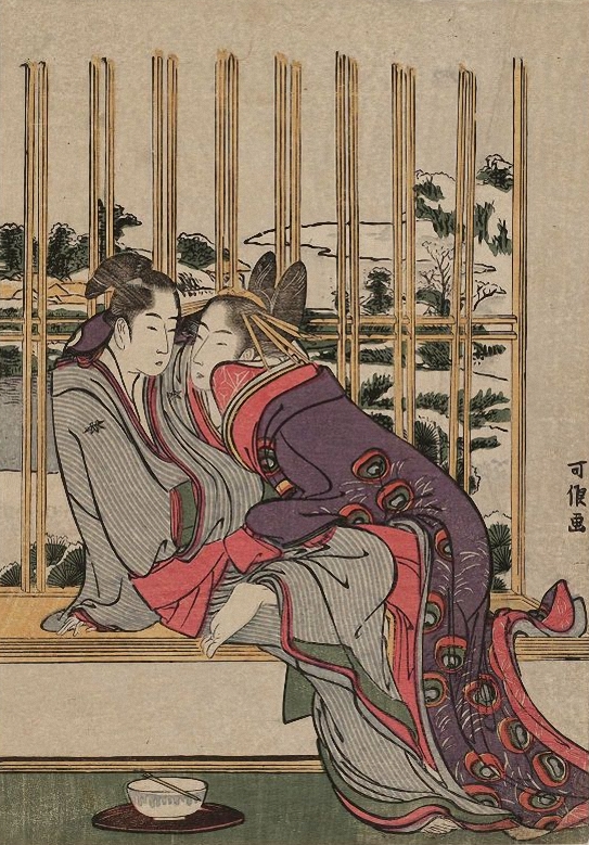  Lingering Snow For Azuma And Yohei by Katsushika Hokusai, 1798